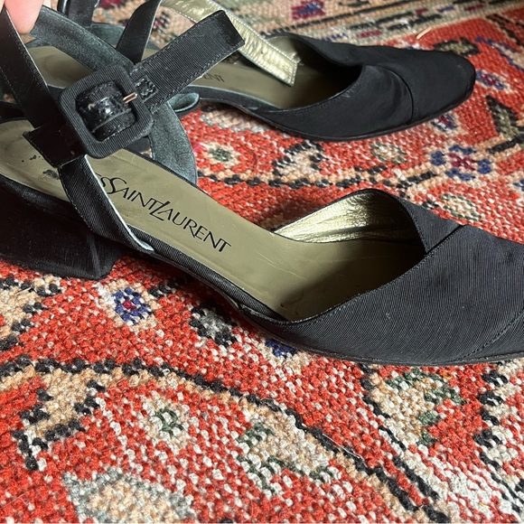 YSL Yves Saint Laurent pointed toe heels Mary Janes - Picture 5 of 11